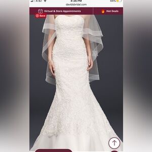 Elegant White Lace Wedding Dress